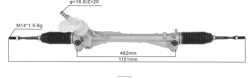 auto peças online Portugal | XT6FX62703 cremalheira de direção hidráulica 26284042 CHEVROLET