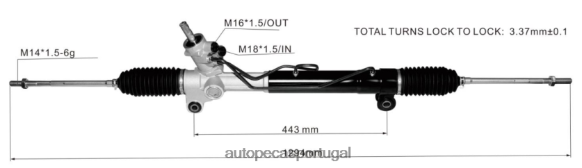 autopeças Lourinhã | XT6FX62706 cremalheira da direção hidráulica 96626519 96626518 04817547 96626520 CHEVROLET