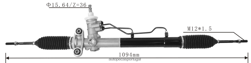 autopeças Portugal | XT6FX62682 cremalheira da direção hidráulica 96879493 96438534 96663816 CHEVROLET