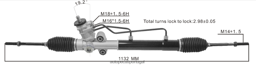 autopeças Portugal | XT6FX62692 cremalheira da direção hidráulica 96442387 96384060 CHEVROLET