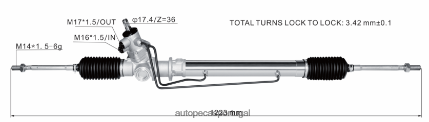 autopeças 305 | XT6FX62811 cremalheira de direção hidráulica 44504-87601-000 DAIHATSU