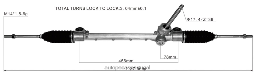 autopeças Portugal | XT6FX62812 cremalheira de direção hidráulica 45502-bz090 DAIHATSU