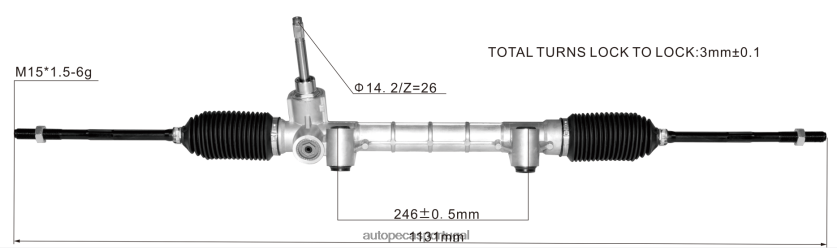 auto peças online Portugal | XT6FX62793 cremalheira de direção hidráulica 68543684aa 52158008 DODGE/CHRYSLER