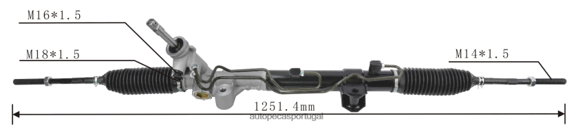 autopeças Almada | XT6FX62784 cremalheira de direção hidráulica 68140-628ae DODGE/CHRYSLER