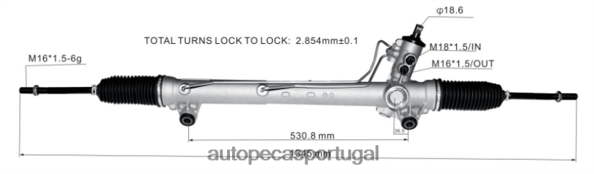 autopeças Faro | XT6FX62790 cremalheira de direção hidráulica 52089292ae DODGE/CHRYSLER