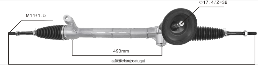 autopeças Faro | XT6FX62540 cremalheira de direção hidráulica 51336-s04-001 53400-t9a-003 HONDA