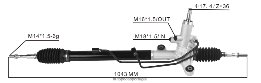 autopeças Gafanha | XT6FX62527 cremalheira de direção hidráulica 53601-sna-a52 53601-sna-a04 71632-26010 HONDA