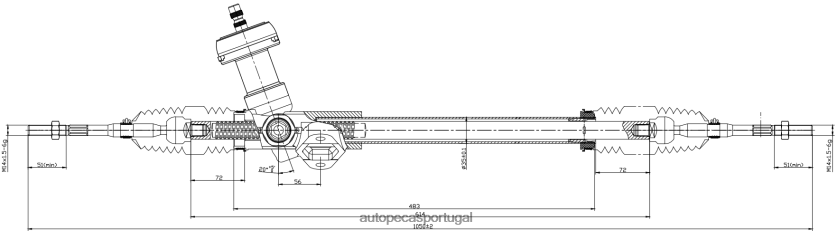 auto peças online Portugal | XT6FX62763 cremalheira de direção hidráulica gz811a6201 HYUNDAI/KIA