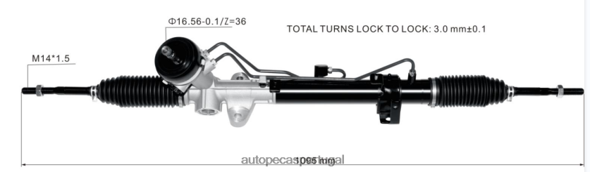 autopeças Faro | XT6FX62740 cremalheira da direção hidráulica 57700-0u000 577004l000 HYUNDAI/KIA