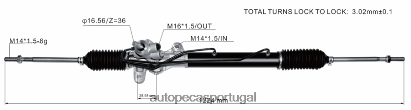 autopeças Lourinhã | XT6FX62766 cremalheira de direção hidráulica 57700-1c100 57700-1c080 HYUNDAI/KIA