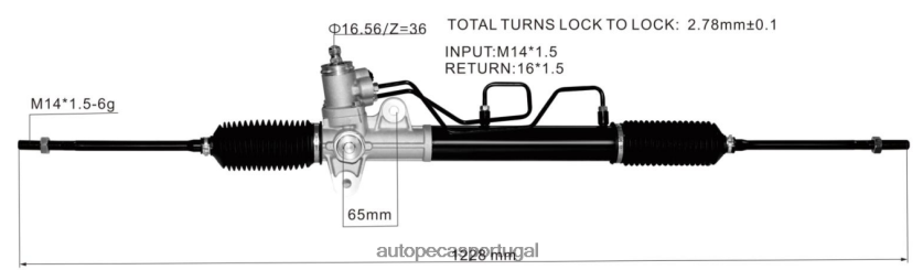 autopeças online | XT6FX62735 cremalheira de direção hidráulica 57700-22601 57700-2f100 577002f650 577002f101 57710-2f000 HYUNDAI/KIA
