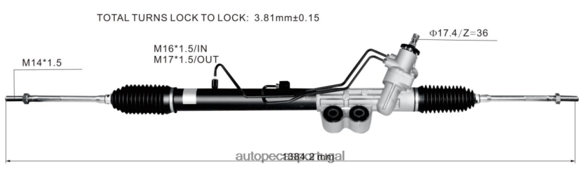 auto peças coina | XT6FX62608 cremalheira de direção hidráulica 8-97946131-0 ISUZU
