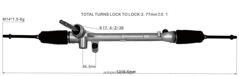 autopeças 287 | XT6FX62631 cremalheira de direção hidráulica kd31-32-110 MAZDA