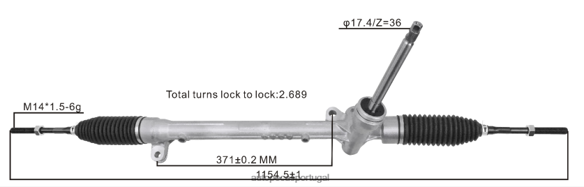 autopeças Faro | XT6FX62630 cremalheira de direção hidráulica db2p32110b MAZDA