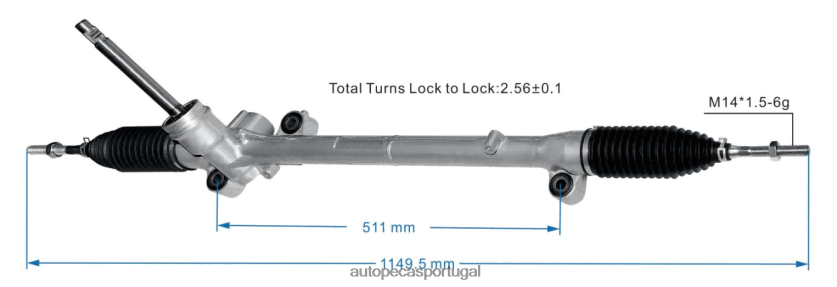 autopeças Lourinhã | XT6FX62646 cremalheira de direção hidráulica gjg9-32-110c MAZDA