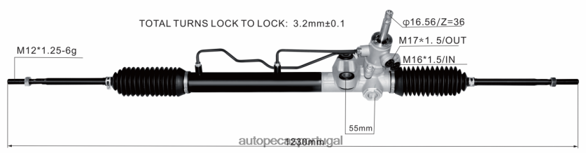 auto peças coina | XT6FX62558 cremalheira de direção hidráulica 4410a313 MITSUBISHI