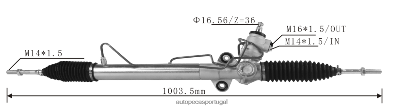autopeças Faro | XT6FX62560 cremalheira de direção hidráulica mr 210503 MITSUBISHI