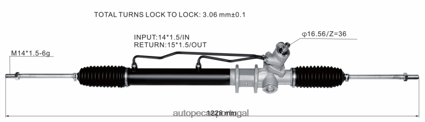 autopeças Lourinhã | XT6FX62546 cremalheira de direção hidráulica mb351994 57705-43011 57700-43000 57705-43011 57705-43010 MITSUBISHI