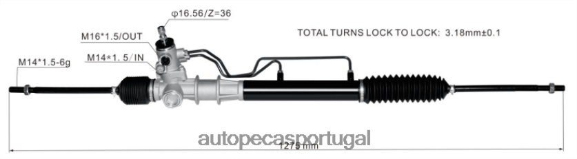 autopeças Portugal | XT6FX62562 cremalheira de direção hidráulica mr319766 MITSUBISHI