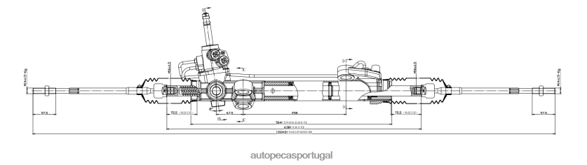 autopeças online | XT6FX62555 cremalheira de direção hidráulica 4410a064 4410a308 MITSUBISHI
