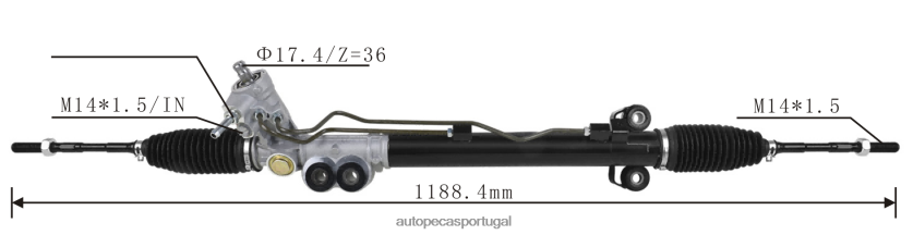 auto peças online Portugal | XT6FX62573 cremalheira de direção hidráulica 49001-cg101 NISSAN