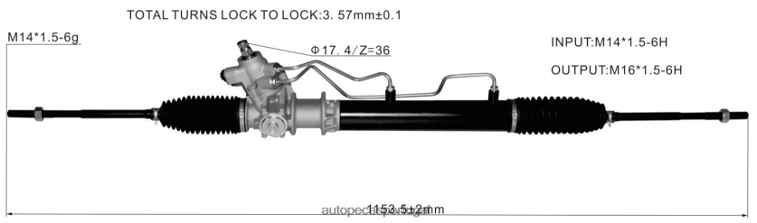 autopeças 283 | XT6FX62591 cremalheira de direção hidráulica 49001-27n00 NISSAN