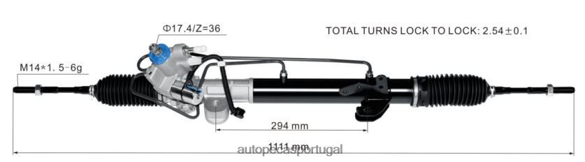 autopeças Faro | XT6FX62580 cremalheira de direção hidráulica 49001-9n50a 49001-9n50b NISSAN