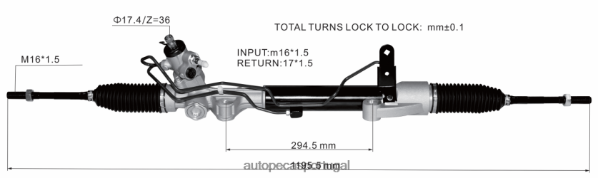 autopeças Gafanha | XT6FX62577 cremalheira de direção hidráulica 49001-3ka0a 49001-5aa0a NISSAN