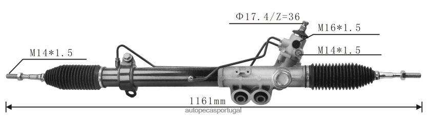autopeças Lourinhã | XT6FX62566 cremalheira de direção hidráulica 49001-4kd0a 49001-4kd1a NISSAN
