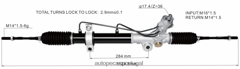 autopeças Lourinhã | XT6FX62596 cremalheira de direção hidráulica 49001-9y200 NISSAN