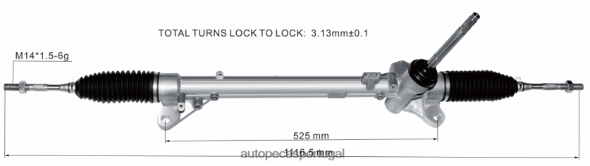 autopeças Portugal | XT6FX62572 cremalheira de direção hidráulica 48001-4eh0b 48001-4eh0a NISSAN
