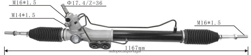 autopeças online | XT6FX62585 cremalheira de direção hidráulica 49200-3x03a NISSAN
