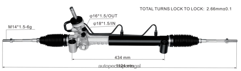 auto peças Vilarinho | XT6FX62779 cremalheira de direção hidráulica 5900252 93303426 OPEL