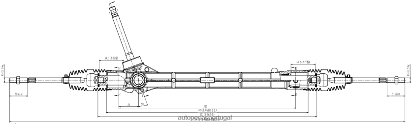 autopeças Gafanha | XT6FX62847 cremalheira da direção hidráulica p8891751926 GEELY