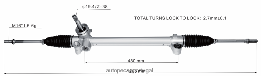 auto peças Vilarinho | XT6FX62829 cremalheira de direção hidráulica 10291461 ROEWE