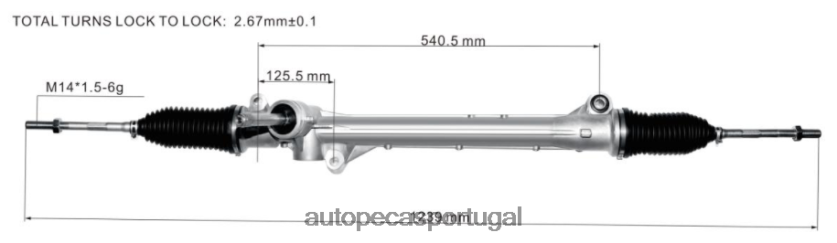 autopeças Almada | XT6FX62834 cremalheira de direção hidráulica 10671656 ROEWE