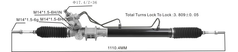auto peças online Portugal | XT6FX62623 cremalheira de direção hidráulica 48580-65d01 SUZUKI