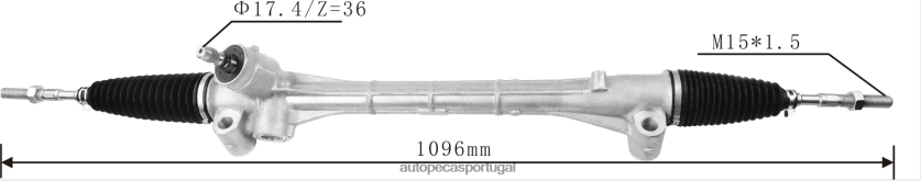 auto peças Vilarinho | XT6FX62439 cremalheira de direção hidráulica 45500-02130 45500-02300 45510-12390 TOYOTA