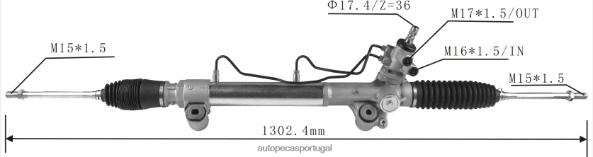 auto peças online Portugal | XT6FX62433 cremalheira de direção hidráulica 44200-0k040 44200-0k230 44200-0k390 44200-0k890 TOYOTA