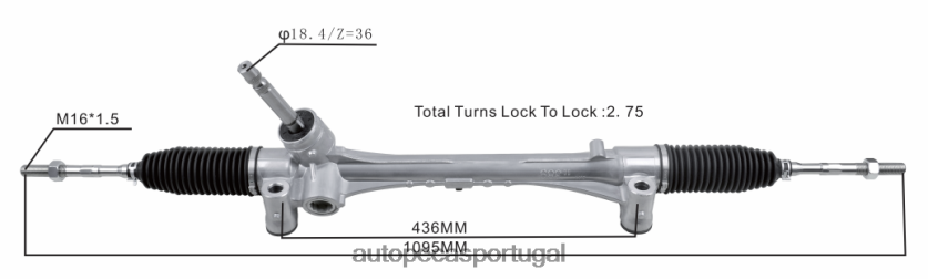 auto peças online Portugal | XT6FX62443 cremalheira de direção hidráulica 45510-02420 45510-02840 TOYOTA