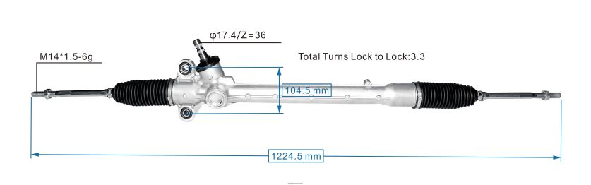 autopeças 274 | XT6FX62501 cremalheira de direção hidráulica 45510-bz360 TOYOTA