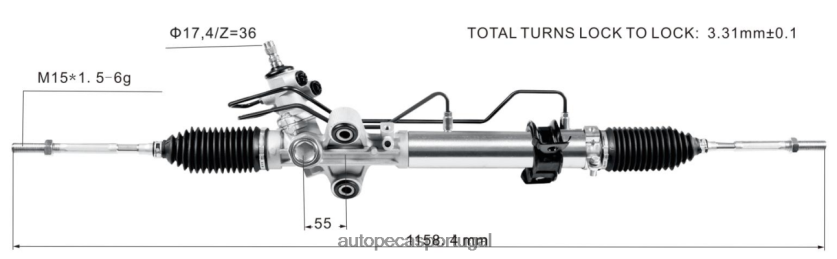 autopeças Almada | XT6FX62484 cremalheira de direção hidráulica 44200-26470 TOYOTA