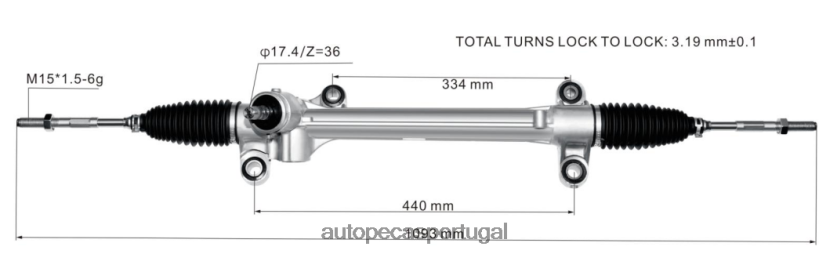 autopeças Faro | XT6FX62440 cremalheira de direção hidráulica 45510-02730 45510-02630 TOYOTA