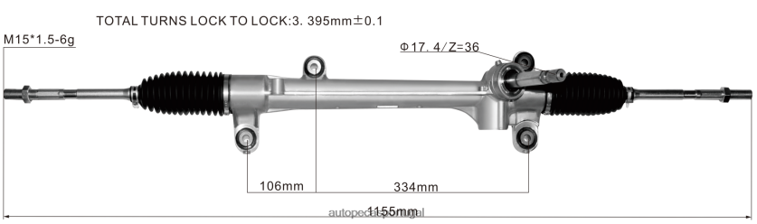 autopeças Faro | XT6FX62510 cremalheira de direção hidráulica 45510-28122 TOYOTA