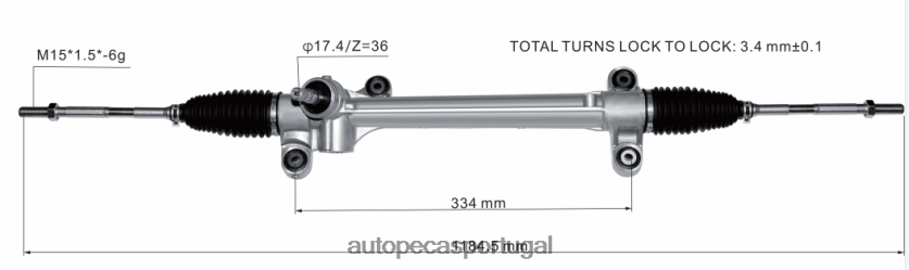 autopeças Lourinhã | XT6FX62436 cremalheira de direção hidráulica 45510-68060 TOYOTA