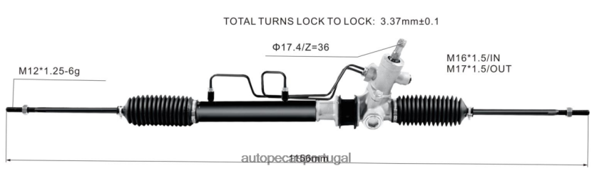 autopeças Lourinhã | XT6FX62516 cremalheira de direção hidráulica 44250-10160 44250-0a010 44250-0a011 44250-0a012 44250-0a020 TOYOTA