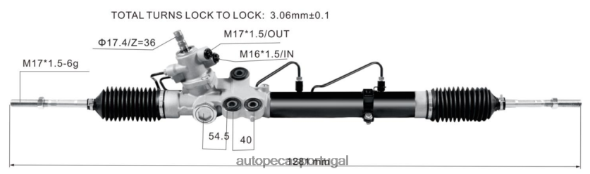 autopeças Portugal | XT6FX62482 cremalheira de direção hidráulica 44250-26220 TOYOTA