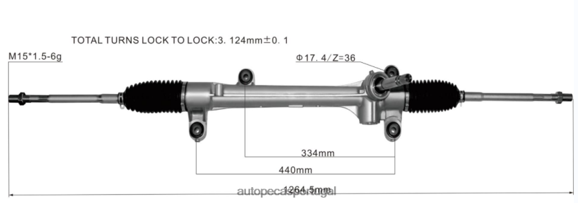 autopeças Portugal | XT6FX62512 cremalheira de direção hidráulica 45510-28131 TOYOTA