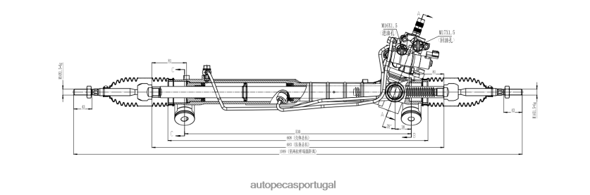 autopeças Portugal | XT6FX62522 cremalheira de direção hidráulica 44200-50180 TOYOTA