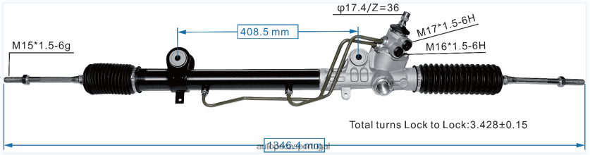 autopeças online | XT6FX62465 cremalheira de direção hidráulica 44250-04020 TOYOTA